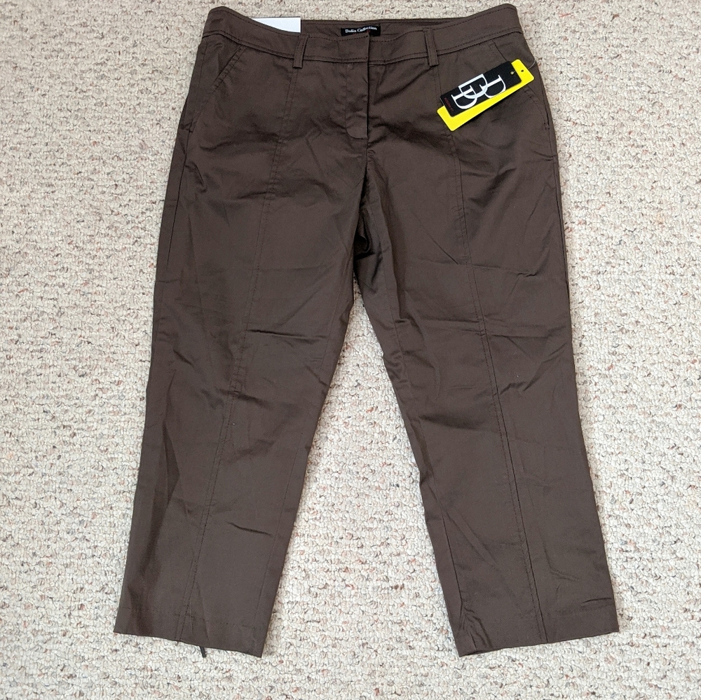 NWT Dalia Collection modern fit Capri pants 10